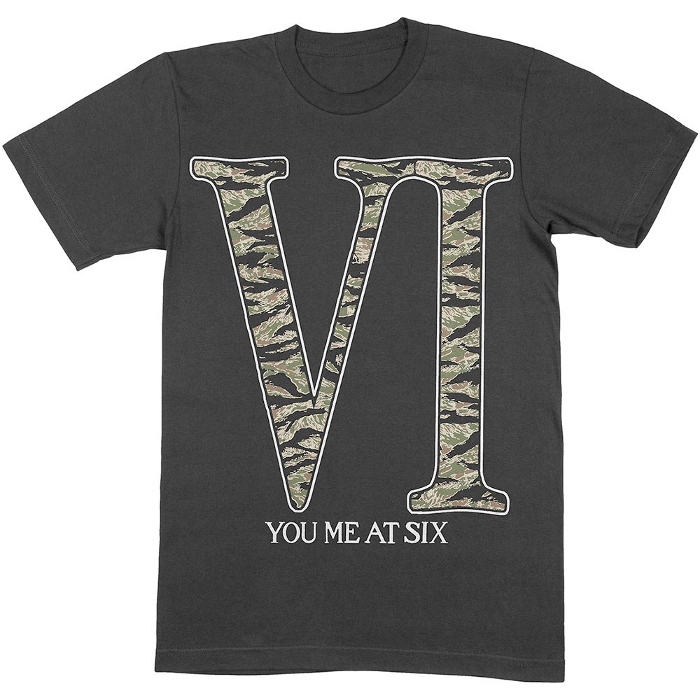 You Me At Six - Camo VI Heren Tshirt - Zwart